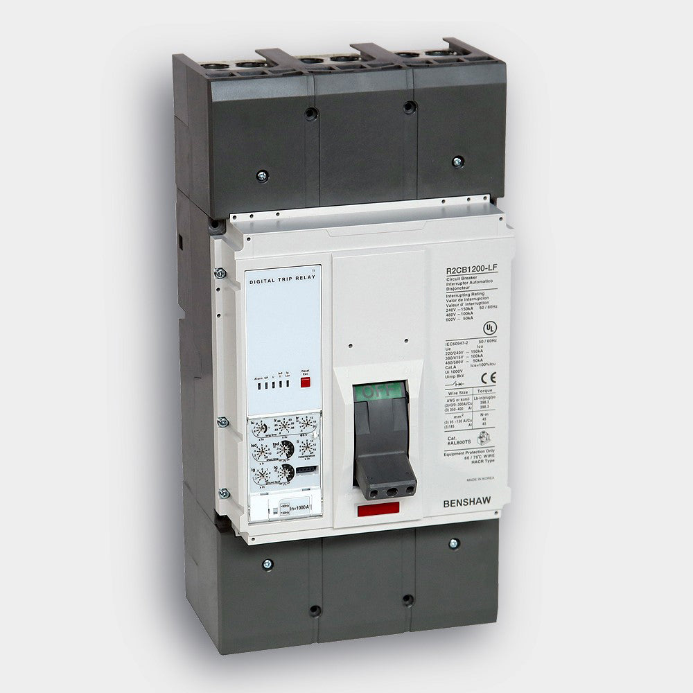 Circuit Breaker 1200 A - 1200 Frame 3P 600 VAC, H-High Fault, NG0 Trip Unit, 65 KAIC Interrupt at 480 VAC