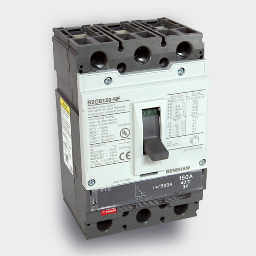 Circuit Breaker 150 A - 150 Frame 3P 600 VAC, N-Normal Fault, FTU Trip Unit, 35 KAIC Interrupt at 480 VAC