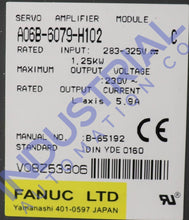 Load image into Gallery viewer, Fanuc A06B-6079-H102