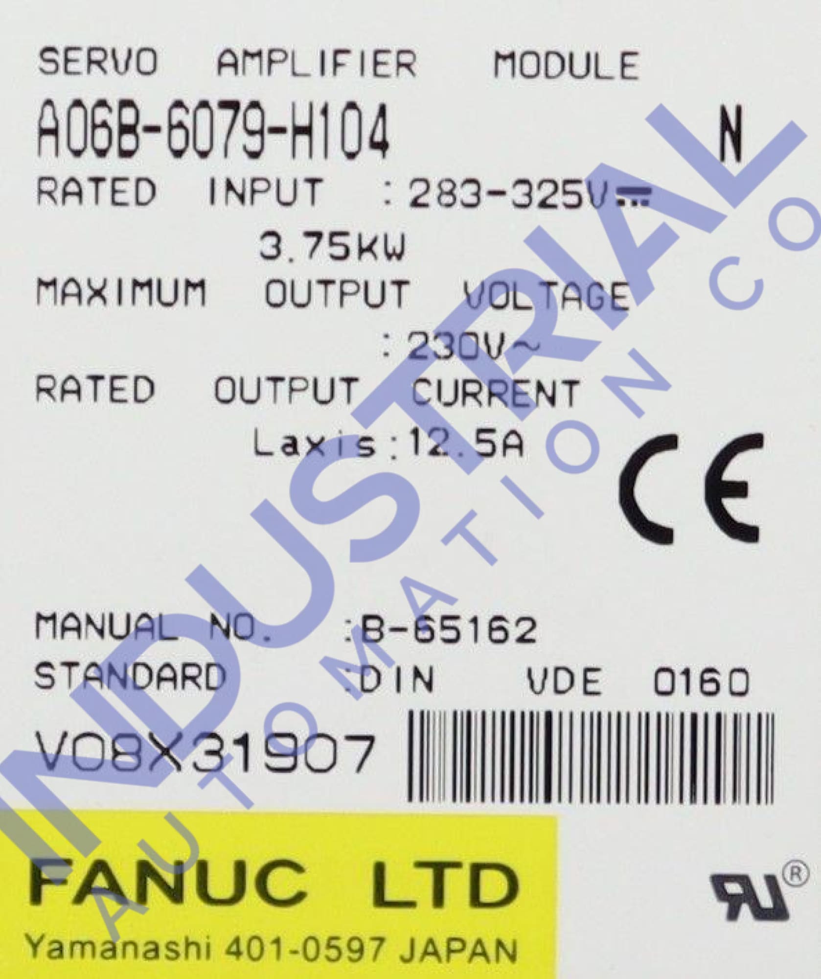 ABMN ページ FANUC A06B-6079-H104 Servo Amplifier Module