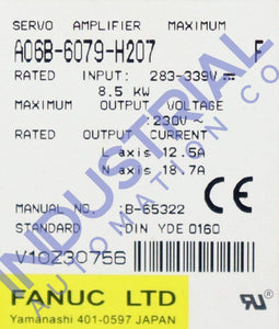 Fanuc A06B-6079-H207