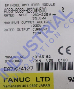 Fanuc A06B-6088-H230#500