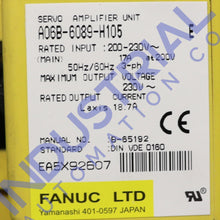 Load image into Gallery viewer, Fanuc A60B-6089-H105