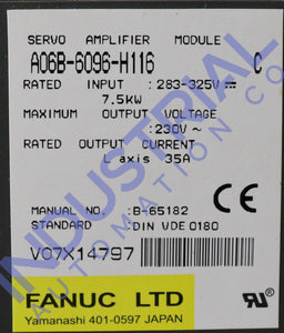 Fanuc A06B-6096-H116