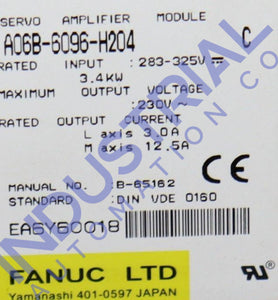 Fanuc A06B-6096-H204