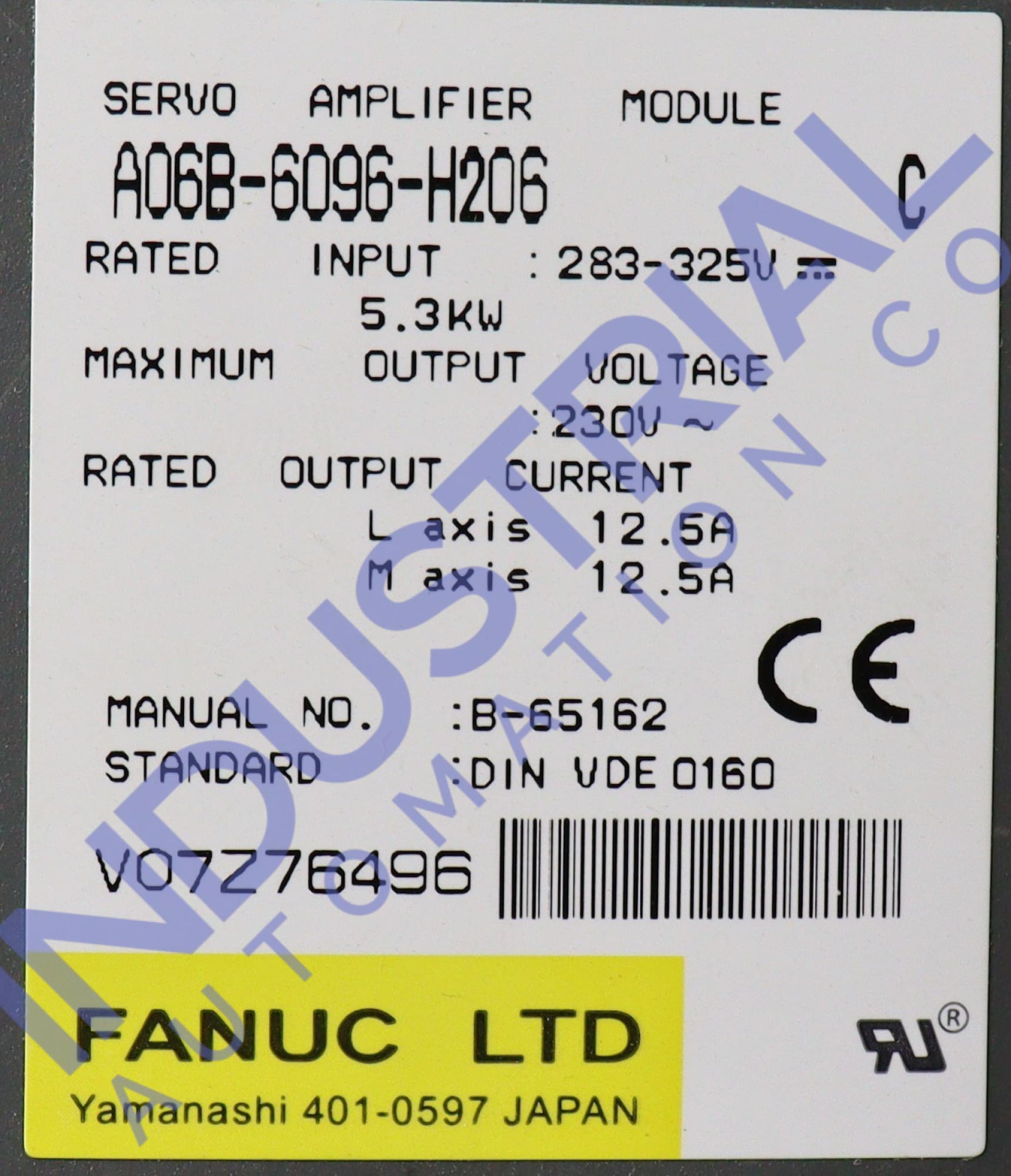 A06B-6096-H206 | Buy FANUC A06B-6096-H206 Servo Drive Amplifiers