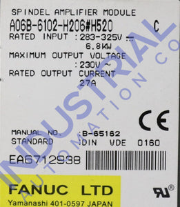 Fanuc A06B-6102-H206#520
