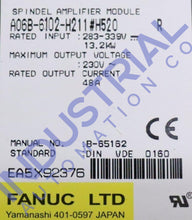 Load image into Gallery viewer, Fanuc A06B-6102-H211#h520