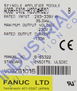 Fanuc A06B-6102-H230#h520
