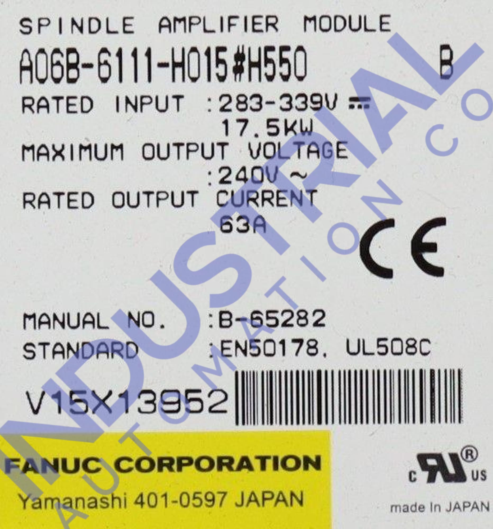 FANUC A06B-6111-H015#H550