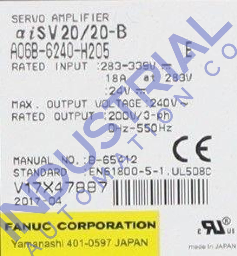 Fanuc A06B-6240-H205