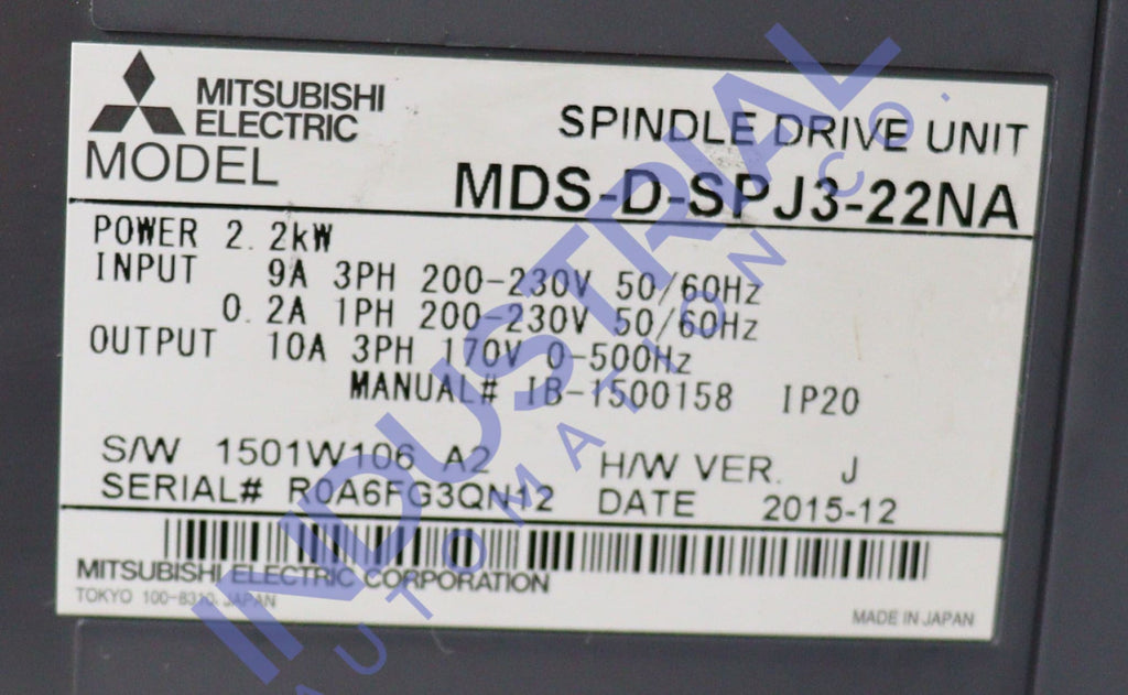 Mitsubishi Mds-D-Spj3-22Na