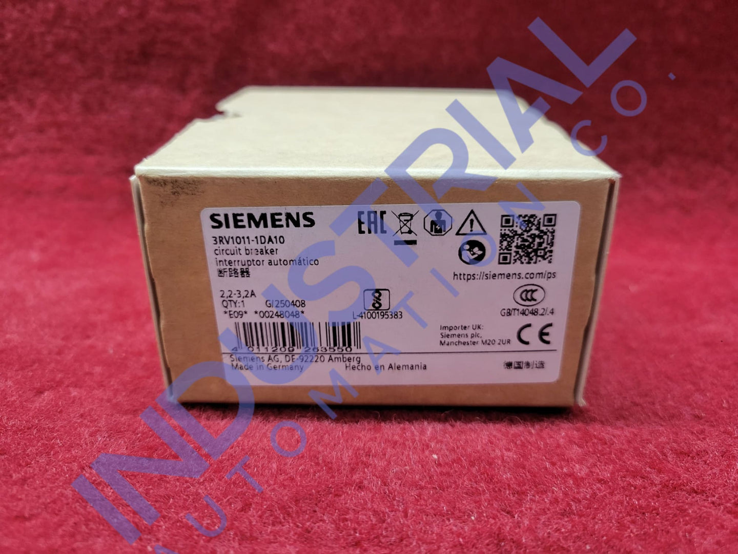 Siemens 3RV1011 1DA10 New