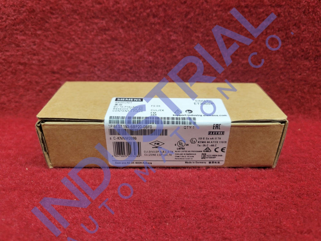 Siemens 6Es7193-6Bp20-0Bf0