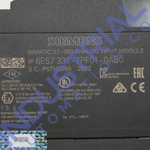 Load image into Gallery viewer, Siemens 6ES7331-7PF01-0AB0 New