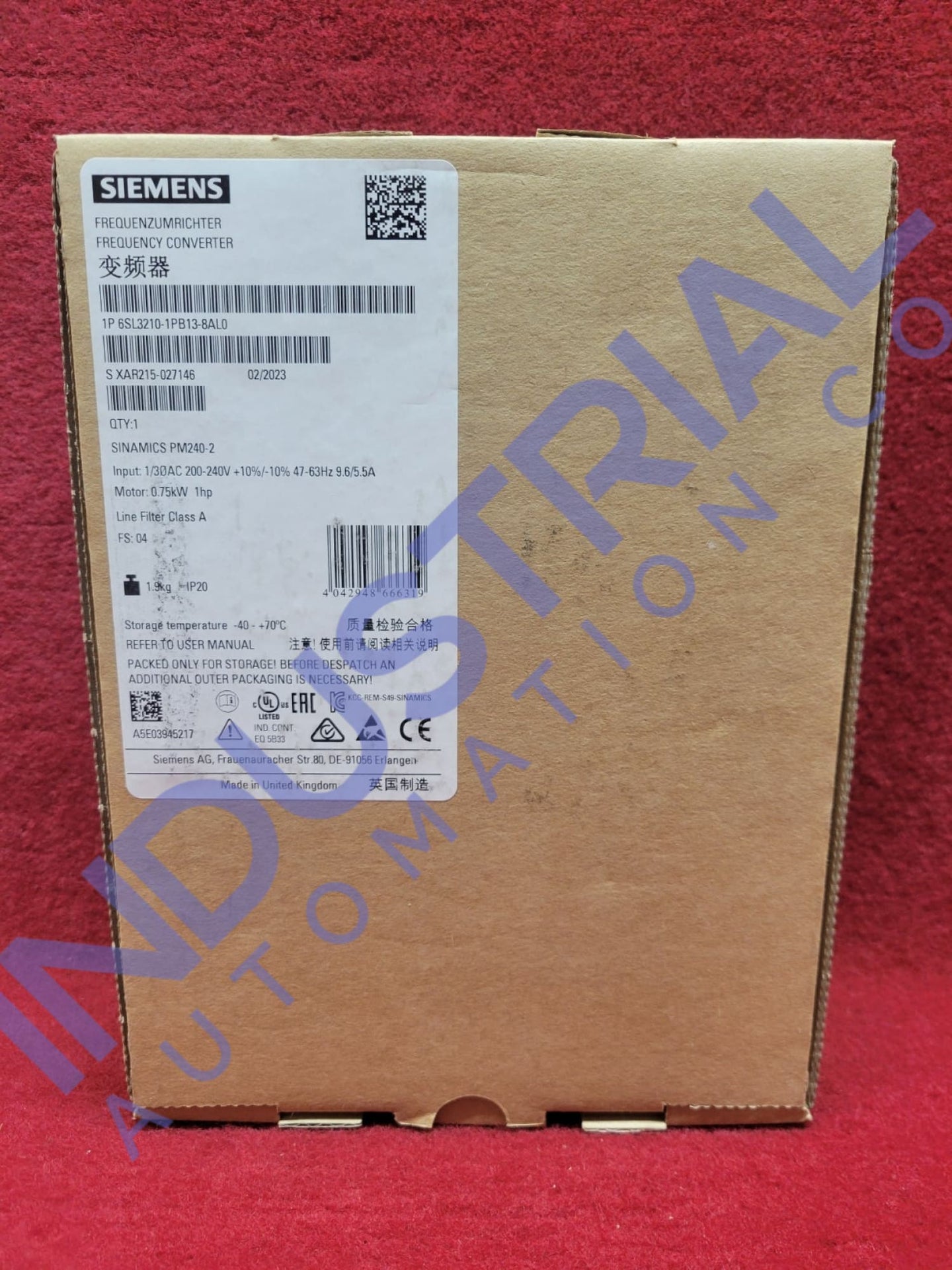 Siemens 6Sl3210-1Pb13-8Al0