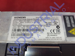 Siemens 6Sl3210-1Pe23-3Ul0