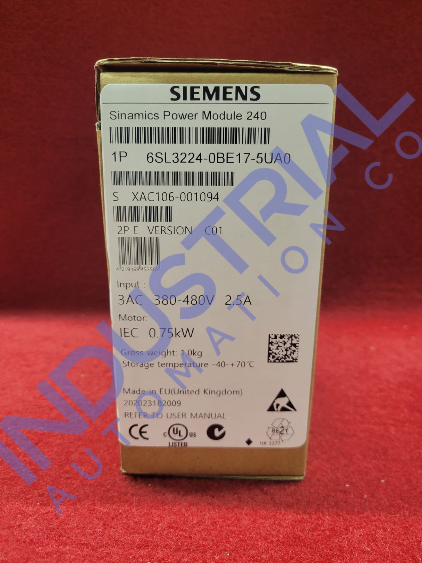 Siemens 6SL3224-0BE17-5UA0 Business & Industrial