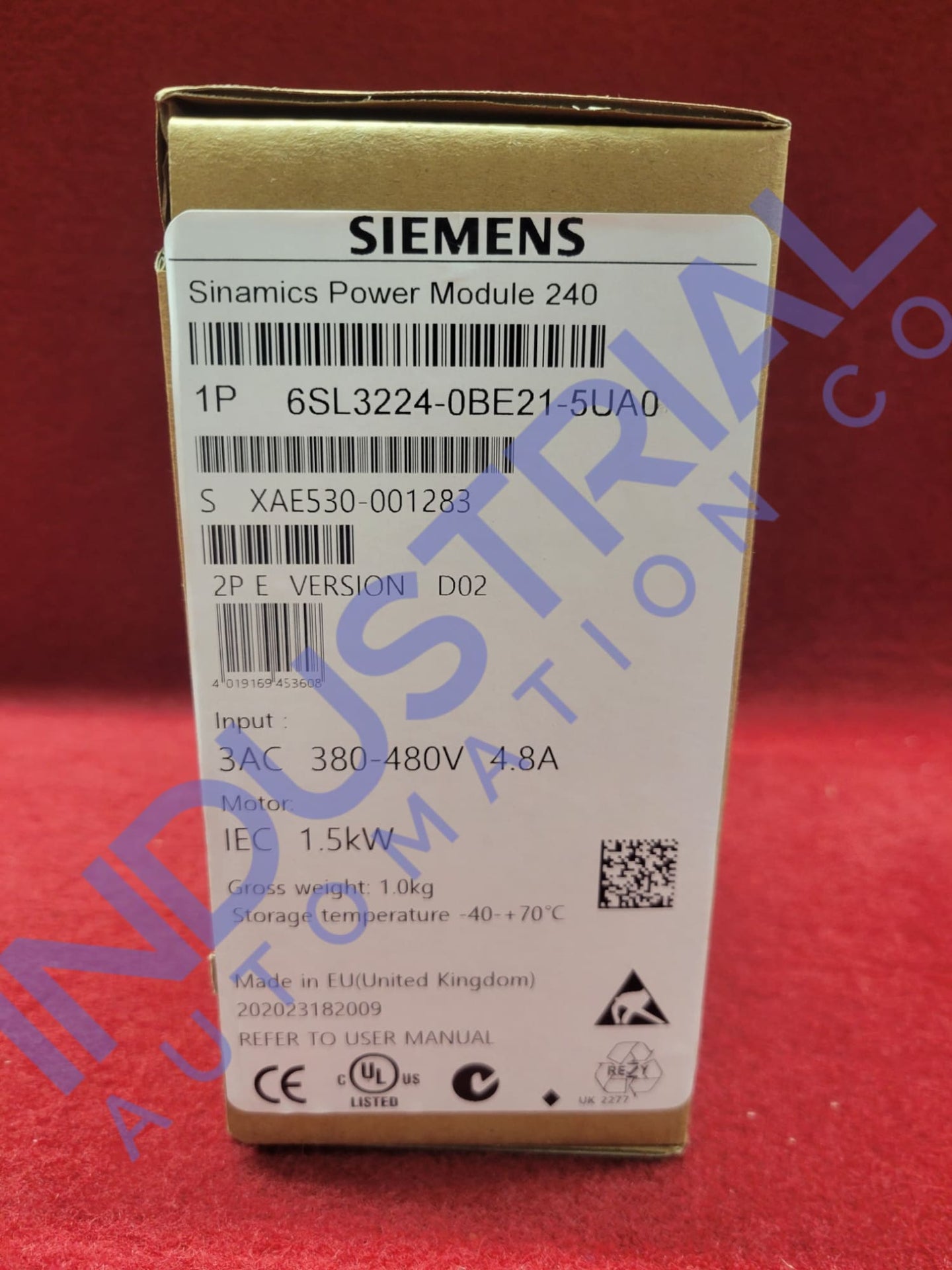 Siemens 6SL3224-0BE21-5UA0 Business & Industrial