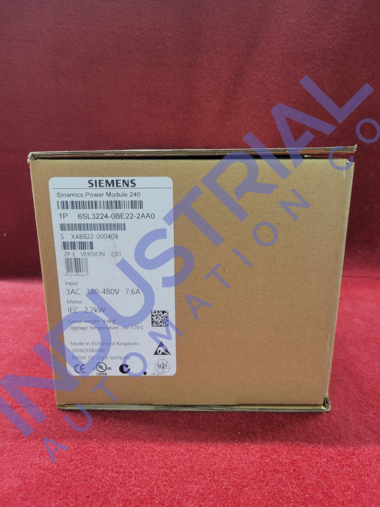 Siemens 6SL3224-0BE22-2AA0 Business & Industrial