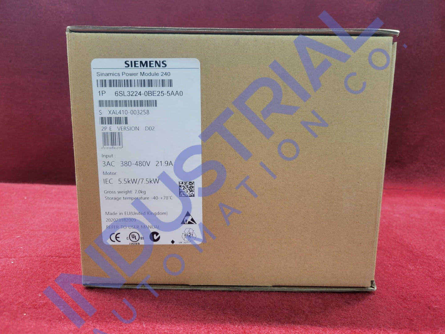 Siemens 6SL3224-0BE25-5AA0 Business & Industrial