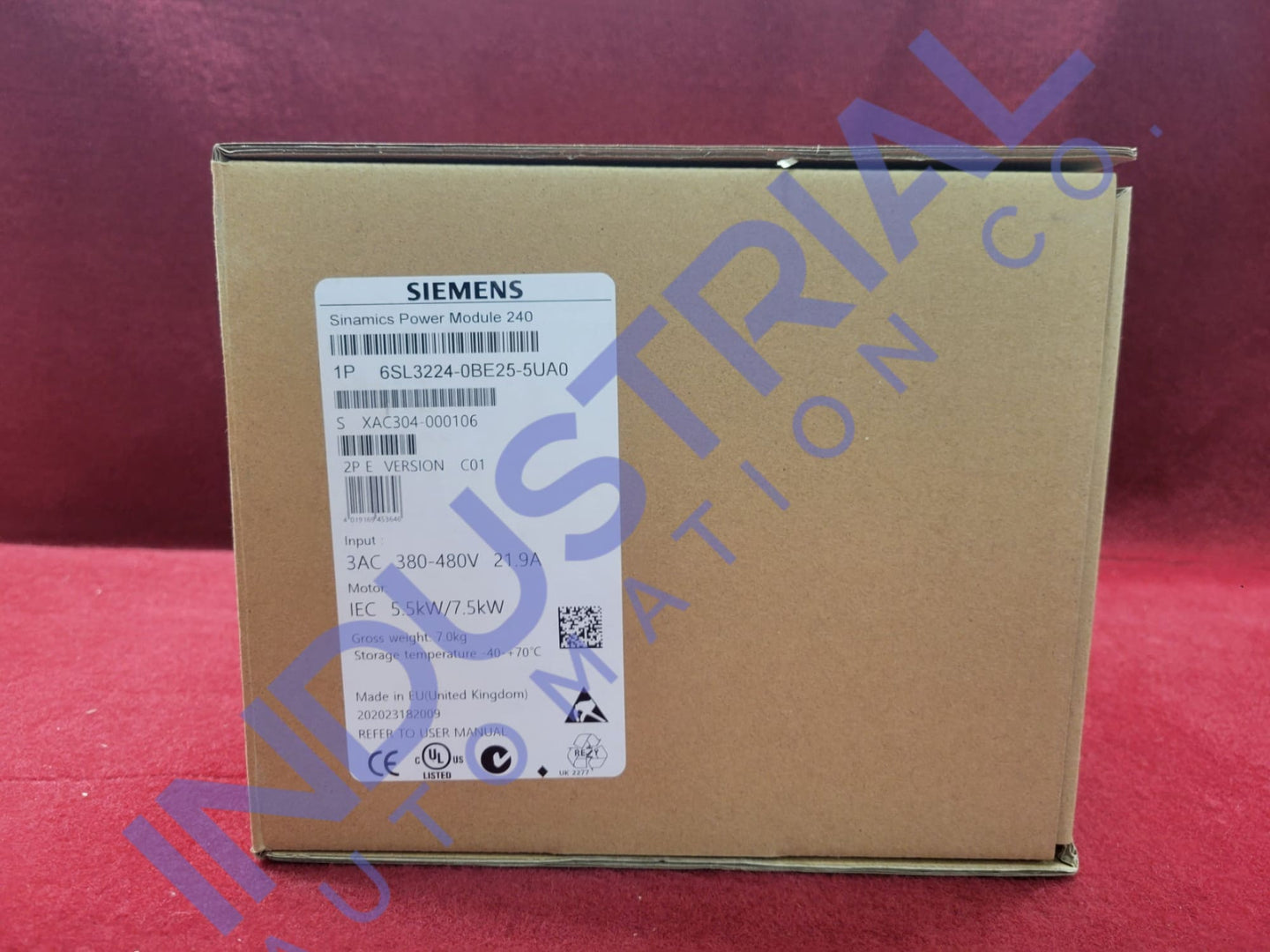 Siemens 6Sl3224-0Be25-5Ua0 Industrial Automation