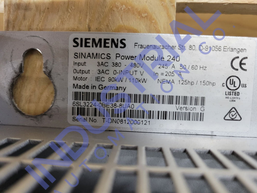 Siemens 6SL3224-0BE38-8UA0