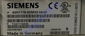 Siemens 6Sn1118-0Dm33-0Aa2