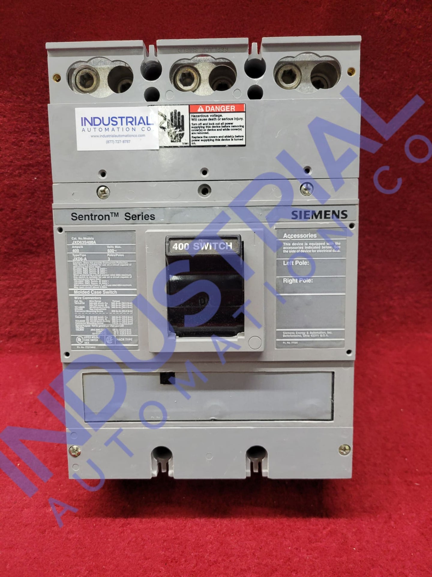 Siemens JXD63S400A IAC Certified Refurbished